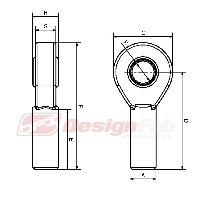 1.25" Heim Designfab 3 Piece